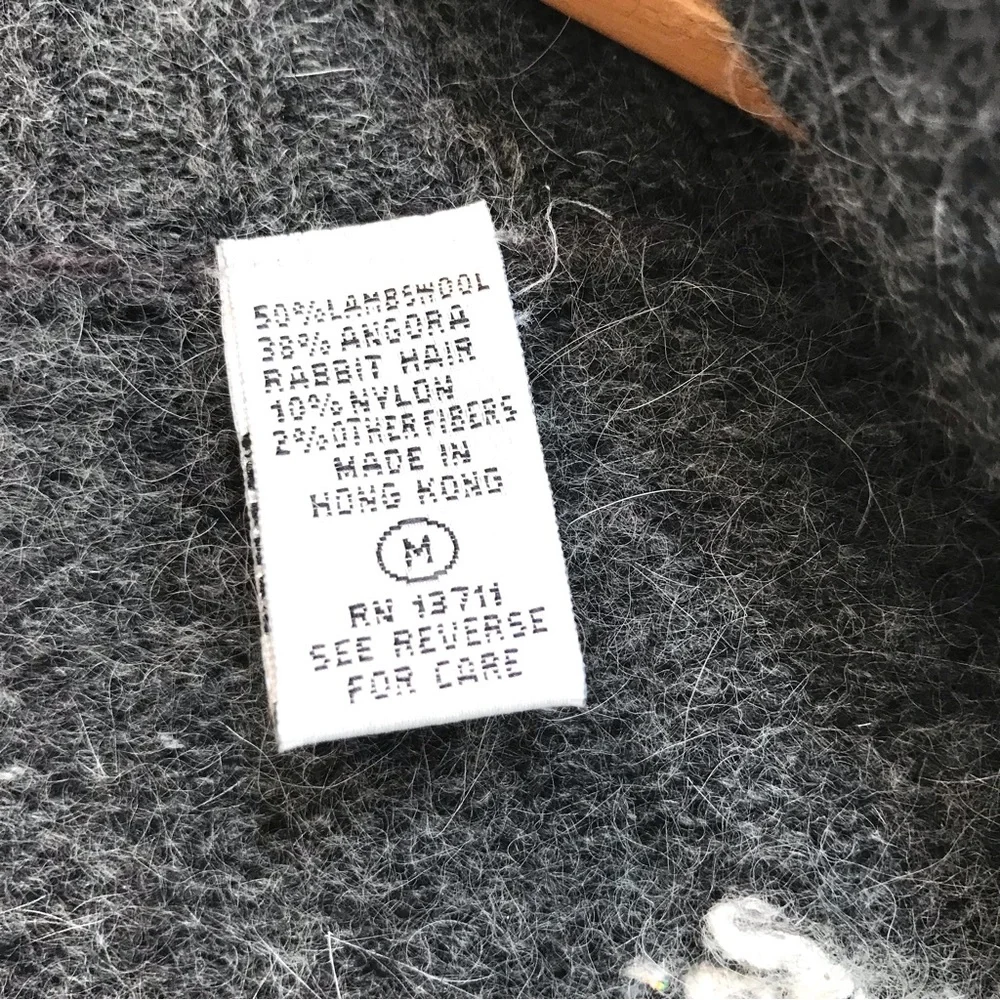 Vintage 90’s Valerie Stevens Fur Blend Embroidered Cardigan (M) - Picture 7 of 7